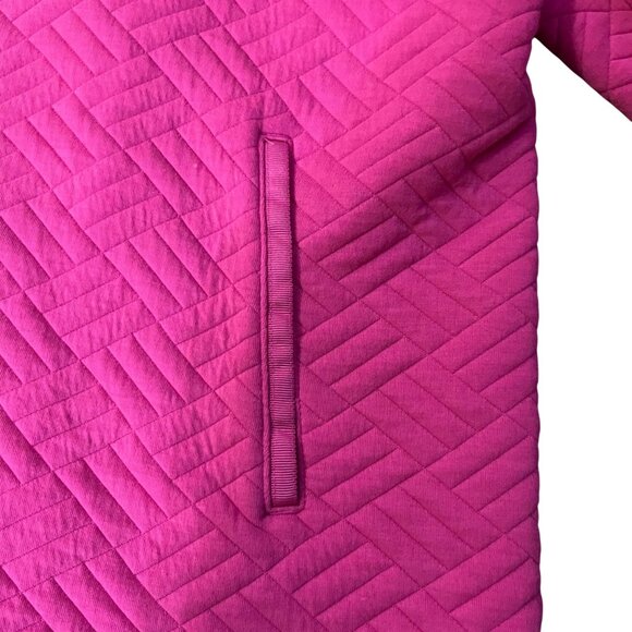 T by Talbots Womens 3X Pink Quilted Shawl Collar Pullover Used - Picture 11 of 15